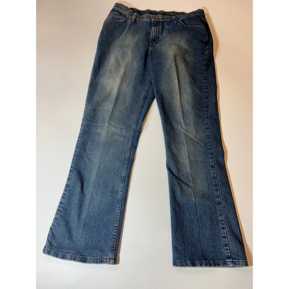Riders by Lee Jeans Women's 16 M Blue Mid Rise Bootcut Stretch Denim